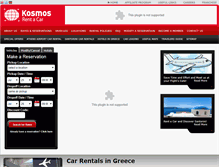 Tablet Screenshot of kosmos-carrental.com